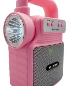 Bocina bluetooth portátil con linterna
