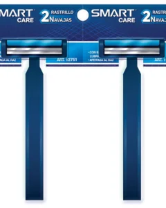 Rastrillo Rasurador Desechable de 2 Navajas SMART Care