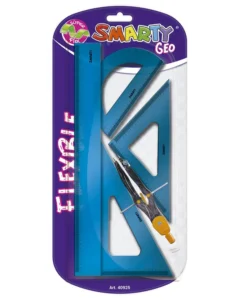 Juego de Geometría SMARTY GEO FLEXIBLE AZUL