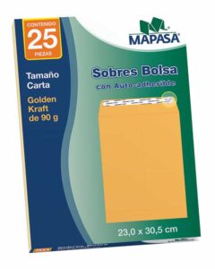 Sobre Bolsa con autoadherible T/Carta MAPASA