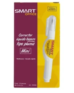 Corrector liquido blanco tipo pluma SMART OFFICE
