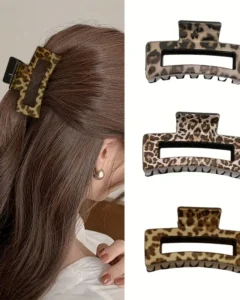 Pinza estampado de leopardo XH6560