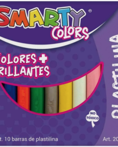 Plastilina SMARTY COLORS 10 colores brillantes