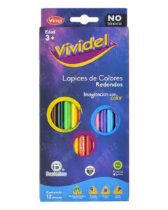 Caja colores 12 piezas VIVIDEL