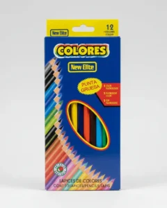 12 Lapices Largos Economicos COLORES