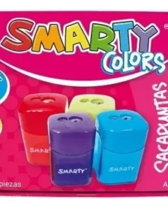 Sacapuntas metálico con depósito doble orificio SMARTY COLORS