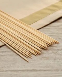 Palitos de bambu con punta para brochetas