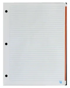 Hoja Perforada para Carpeta T/Carta raya FIRST CLASS