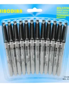 Plumones permanentes negros MIAODIAN 95000