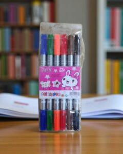Kit de 6 marcadores de colores doble punta BBX108