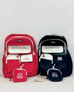 Mochila escolar niños con cartera RONGLIDA