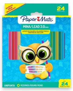 Caja colores redondos 24 pz  PAPER MATE