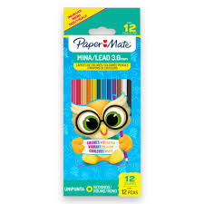 Caja colores redondos 12 pz  PAPER MATE