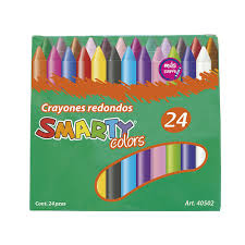 Caja crayones 24 piezas SMARTY