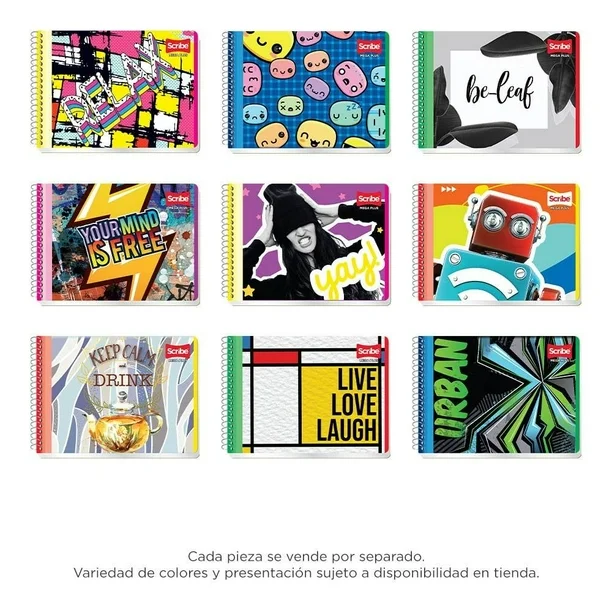 Cuaderno Italiano Scribe Mega Plus 100 Hojas - Imagen 2