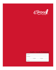 Cuaderno Profesional d’Skool Cosido Cuadro Grande 100 Hojas