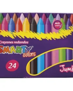 Caja crayones 24 piezas Jumbo SMARTY
