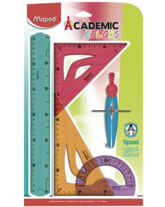 Juego de Geometría multicolor MAPED