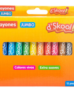 Crayones Jumbo D’Skool 12 Piezas