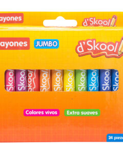 Crayones Jumbo D’Skool 24 Piezas