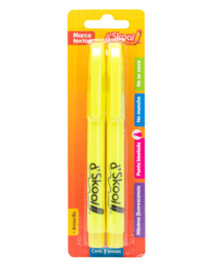 Marcatextos d’Skool Amarillo 2 Piezas