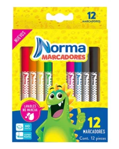 Marcador Norma Lavables 12 Pz
