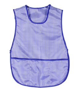 Mandil infantil plástico sin mangas c/bolsas