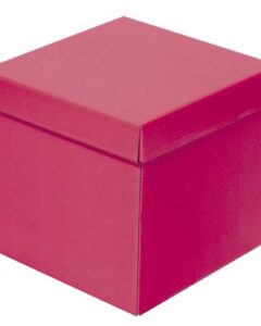 Caja cubo de regalo cartón multicolores