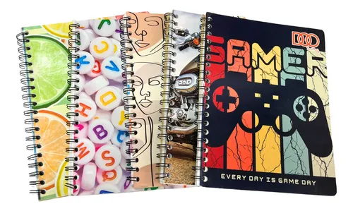 Cuaderno de Rayas Doble Espiral 100 Hojas Profesional DOO