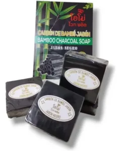 Jabón de carbón y bambú artesanal