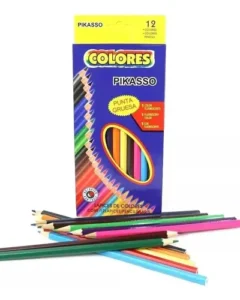 Lápices Colores Pikasso Trazo Liso 12pz