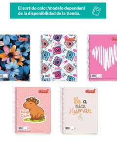 Cuaderno Profesional d’Skool Mujer Cuadro Chico C5 100 Hojas