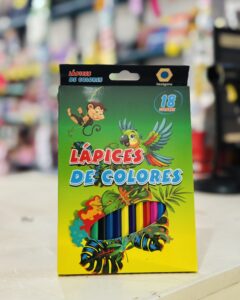 Lápices de colores hexagonales 18 piezas