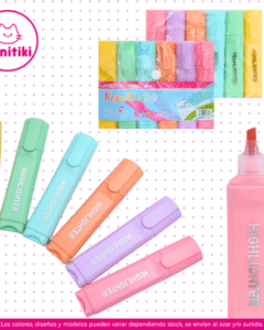 Marcatexto tono pastel resaltador MINITIKI