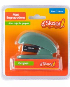 Mini Engrapadora d’Skool Verde con Grapas