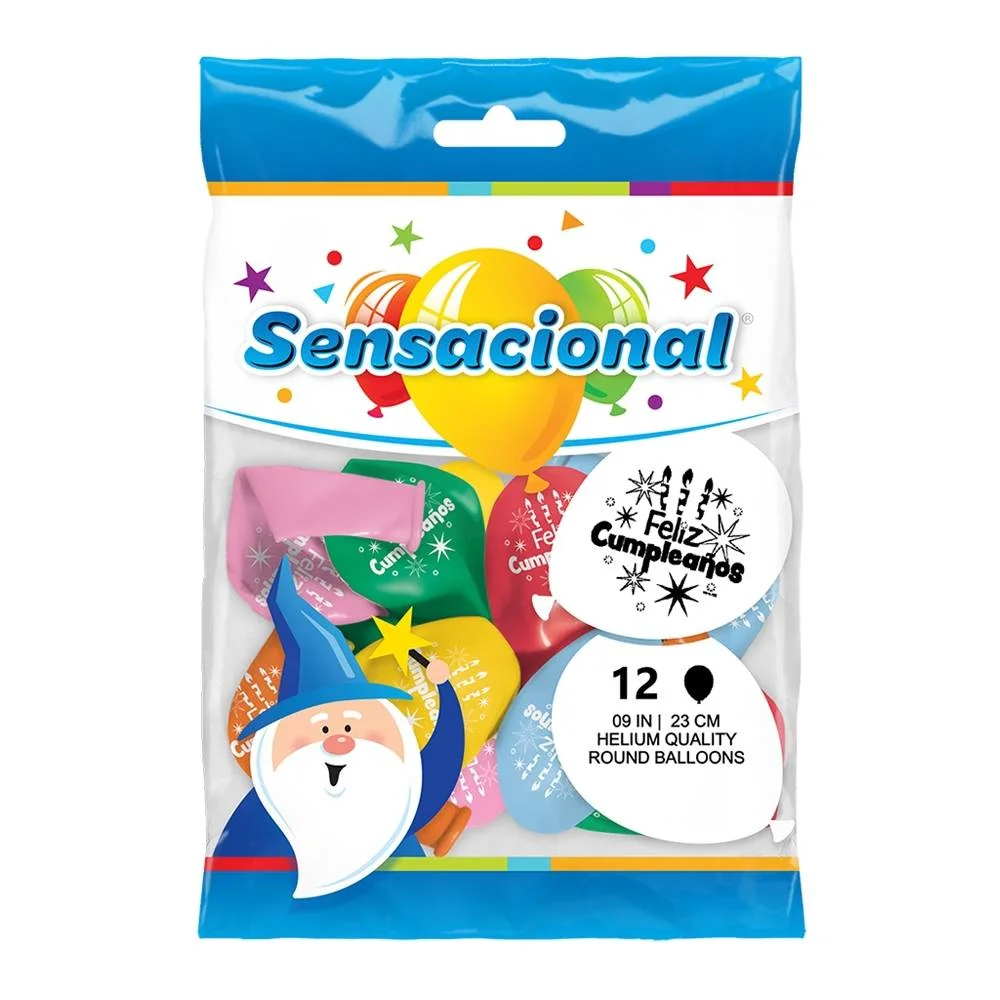 Bolsa de globo SENSACIONAL 9" 100pza