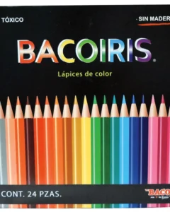 Caja colores 24 piezas BACOIRIS redondo