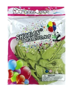 Paquete con 50 globos de látex en tonos metálicos 10 pulgadas SHUAIAN