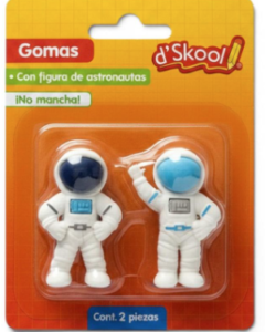 Gomas d’Skool Astronauta 2 Piezas