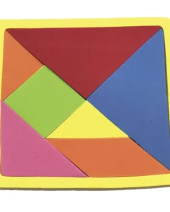 Rompecabezas Foamy Tangram de 18×18 cm