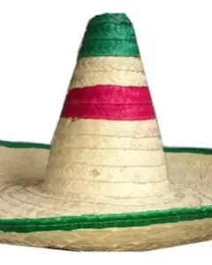 Sombrero de paja charro patrio