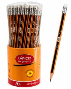 Lapices de Grafito HB2 Con Goma